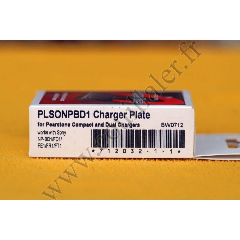 Battery charger adaptor plate Pearstone PL-SONPBD1 - Sony NP-BD1 - Pearstone PL-SONPBD1