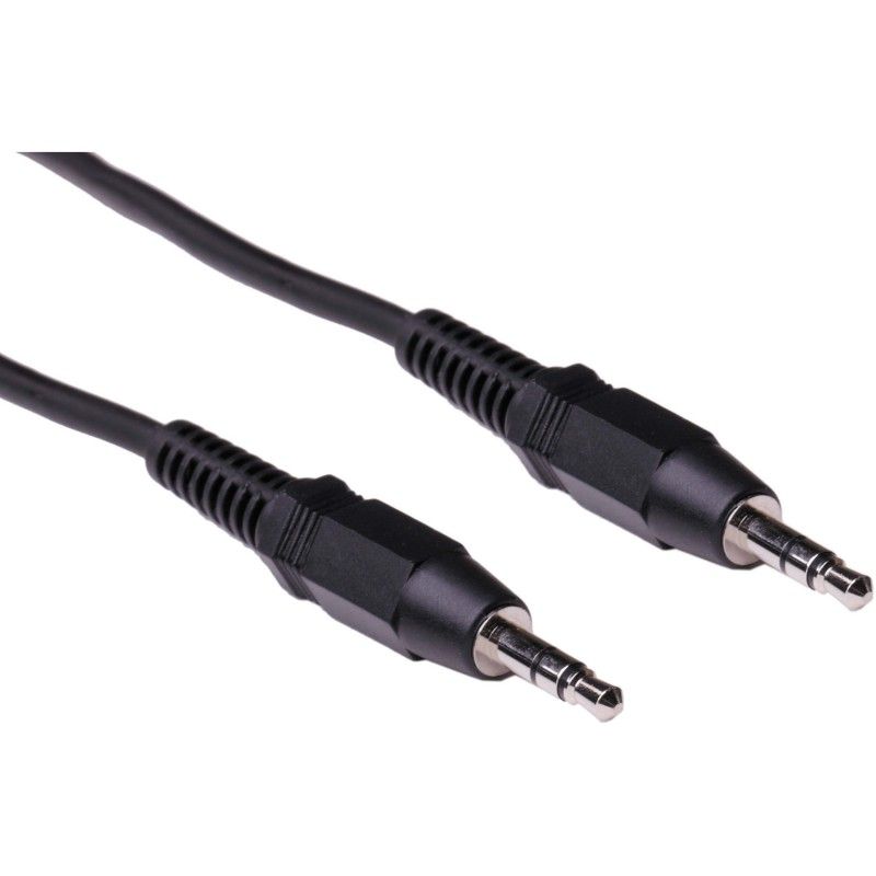 Audio Cable Pearstone MMSA-101.5B - Minijack 3.5mm TRS - 1.5ft - Microphone extension male-male - Pearstone MMSA-101.5B