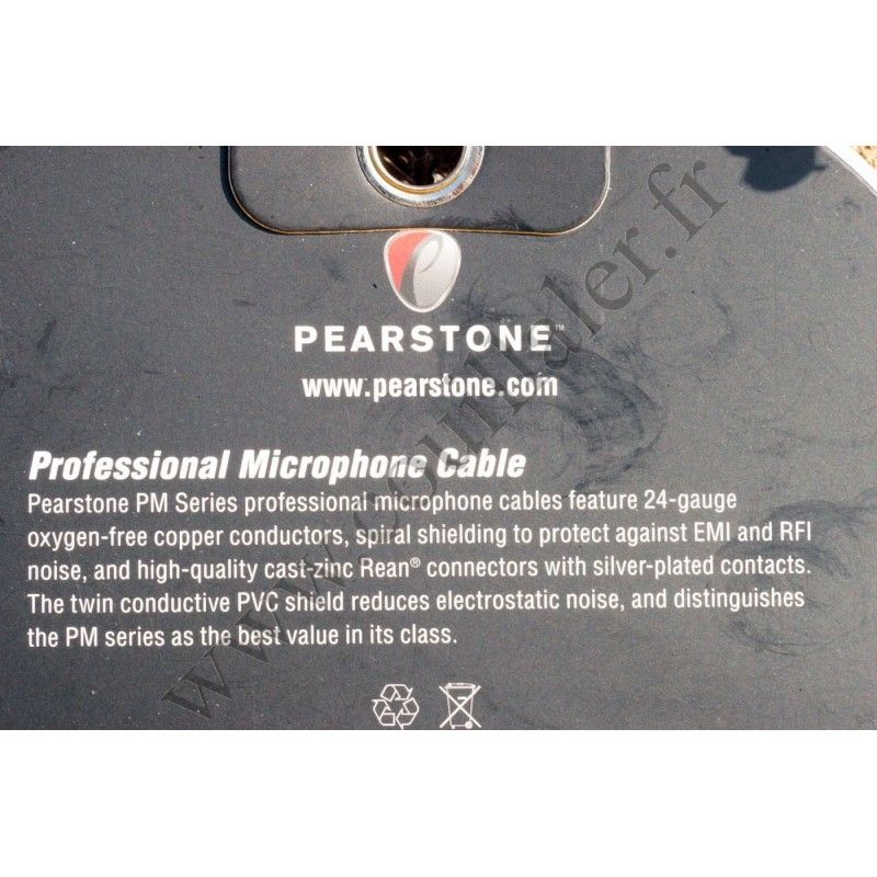 Pearstone PM-25- XLR Audio Cable Male-Female 3-Pin - 7.6m - Pearstone PM-25