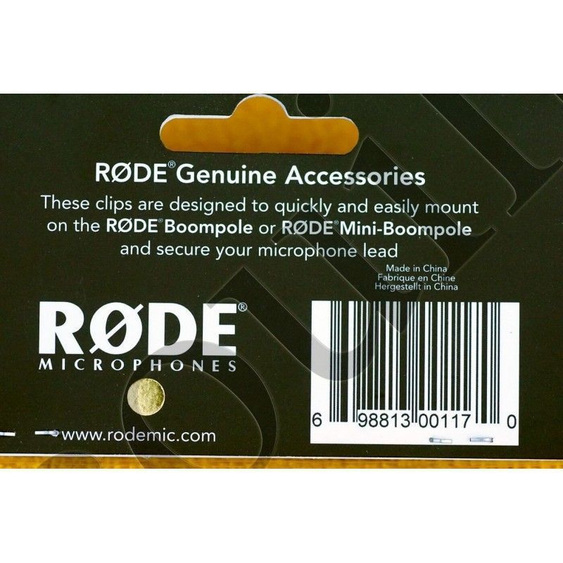 Røde Boompole Clips - Microphone cable management on boompole - Rode Boompole Clips