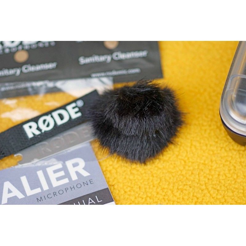 Tie Microphone Rode Lavalier - Micon Cable 1.2m - Windshield fur and foam - Rode Lavalier