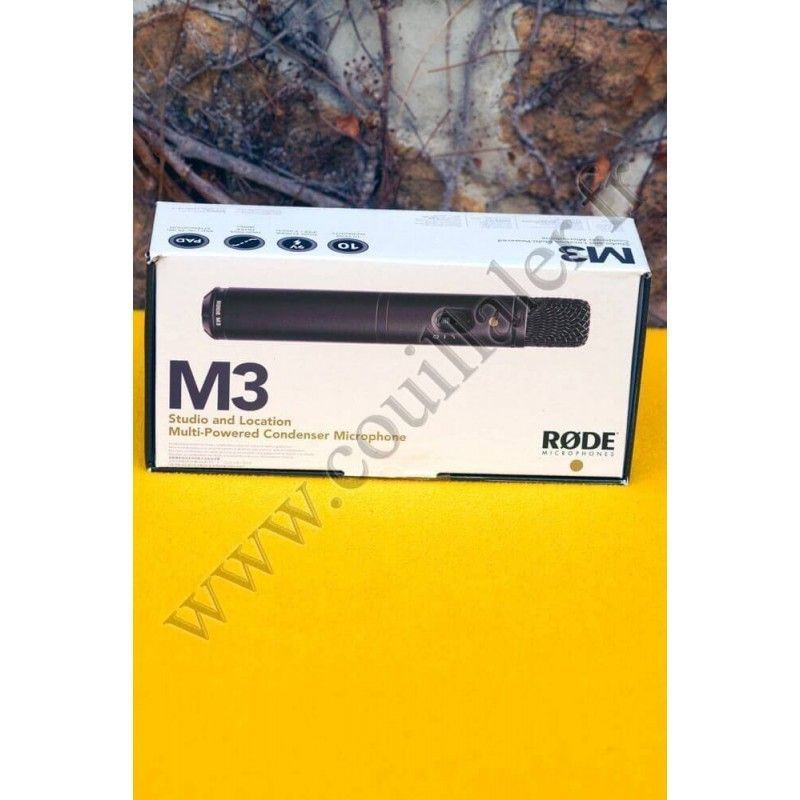 Microphone Rode M3 - Micro Main XLR - Filtre, Attenuateur dB - Rode M3