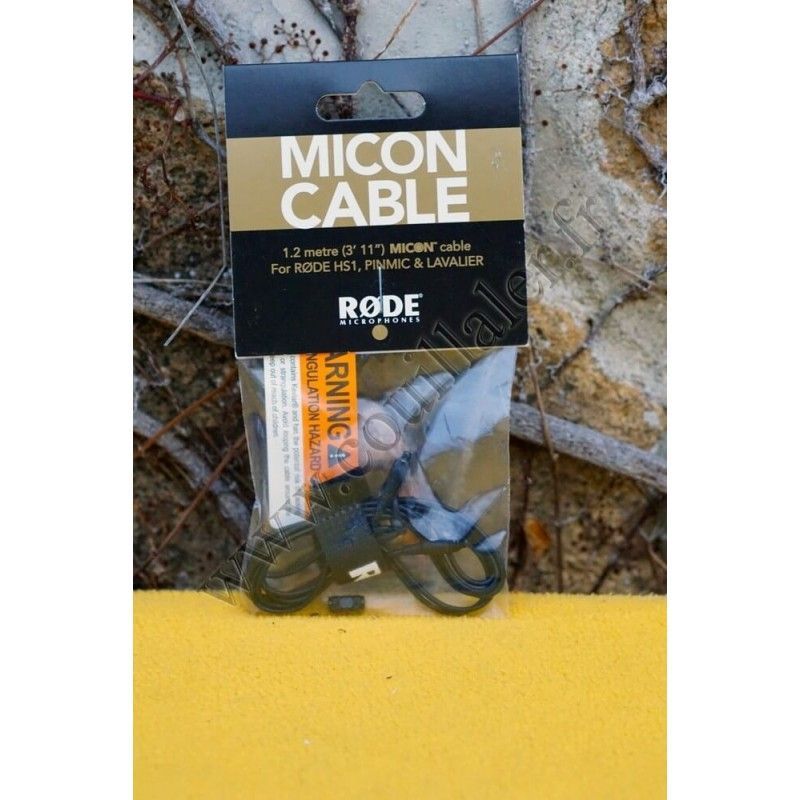Rode Micon Cable Black 1.2m - Rallonge Microphone Røde - Noir - Rode Micon Cable Black 1.2m