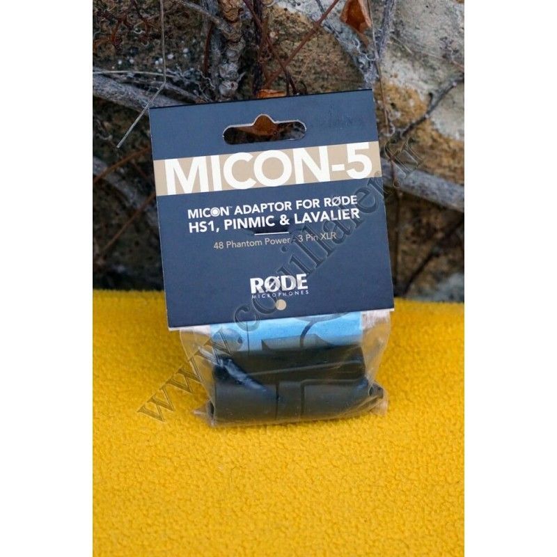 Adapter Rode Micon-5 - Micon XLR 3-Pin male - HS1, HS2, PinMic, Lavalier - Rode Micon-5