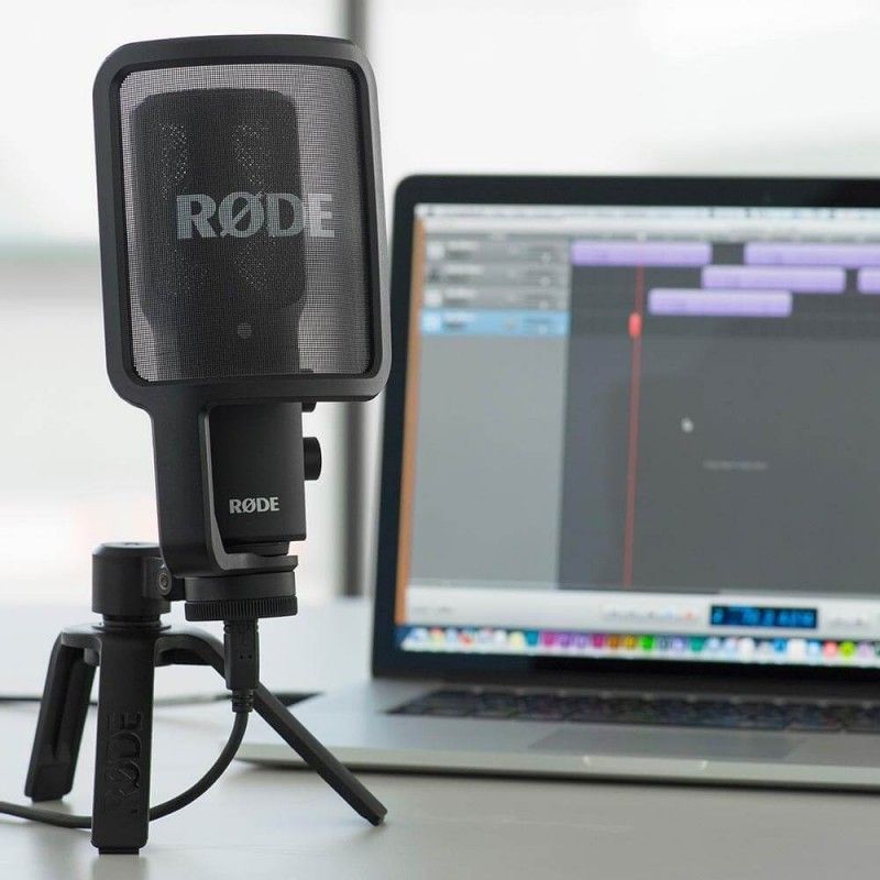 Microphone Rode NT-USB - Trépied de table, Studio - PodCast, Broadcast - Rode NT-USB