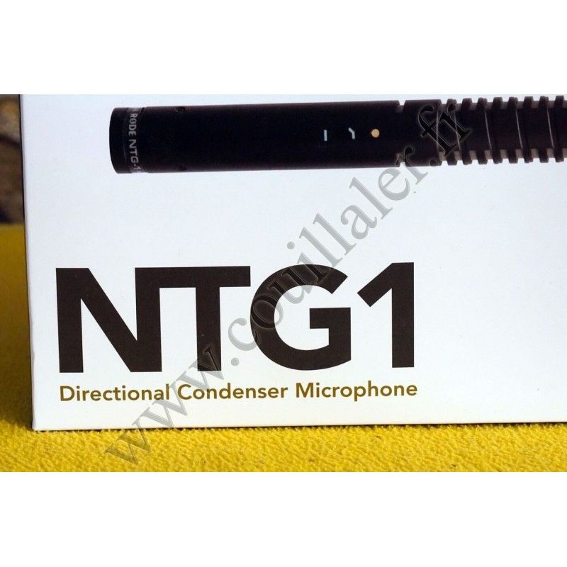 Microphone Rode NTG1 - Directionnel, XLR, Micro canon Supercardioïde - Rode NTG1