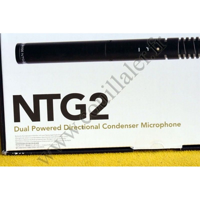 Microphone directionnel Rode NTG2 - XLR, Micro canon Supercardioïde - Rode NTG2