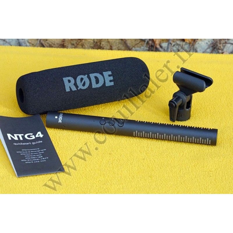 Microphone Rode NTG4 - Micro Directionnel XLR Canon Supercardioide - Rode NTG4
