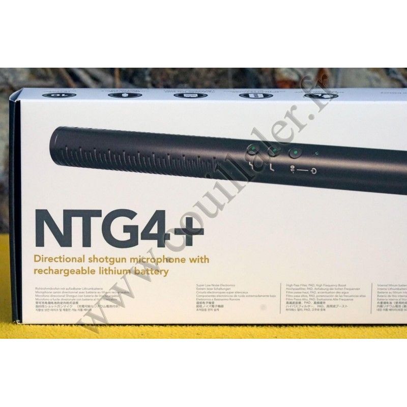 Microphone Rode NTG4+ - Røde Micro Directionnel - USB Batterie Lithium - Rode NTG4+