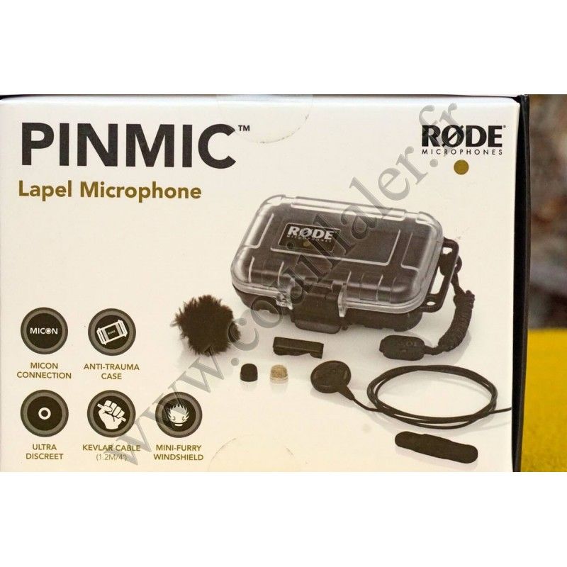 Microphone cravate Rode PinMic - Discret Røde Micro lavalier - Rode PinMic