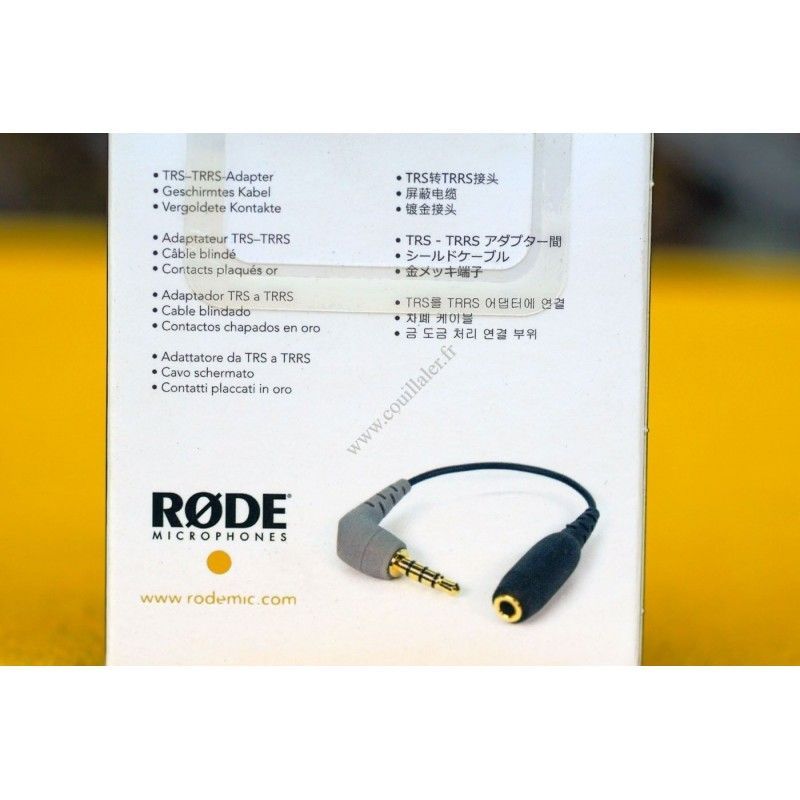 Adaptor cable Rode SC4 - MiniJack 3.5mm TRS female to TRRS male - Microphone smartphone - Rode SC4