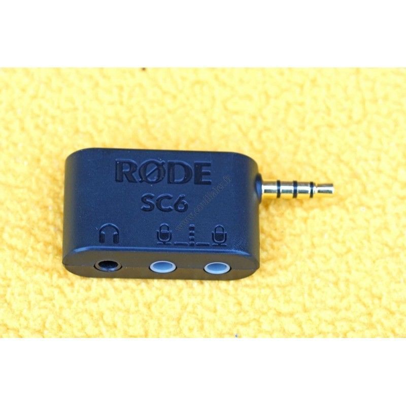 Adaptateur Rode SC6 - Deux entrées Microphone Minijack TRRS smartphone, iPhone - Rode SC6