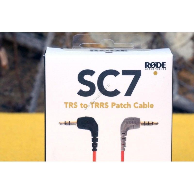 Adaptateur Rode SC7 - TRS Mâle vers TRRS mâle - Câble audio Microphone smartphone - Rode SC7