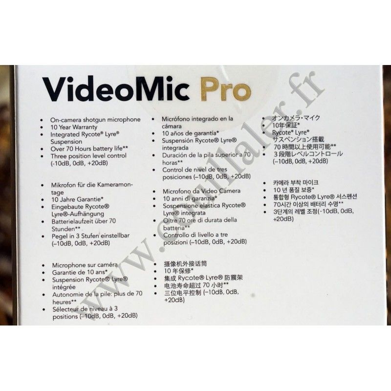Microphone Rode VideoMic Pro - MiniJack 3.5mm - Røde Rycote TRS Mic - Rode VideoMic Pro