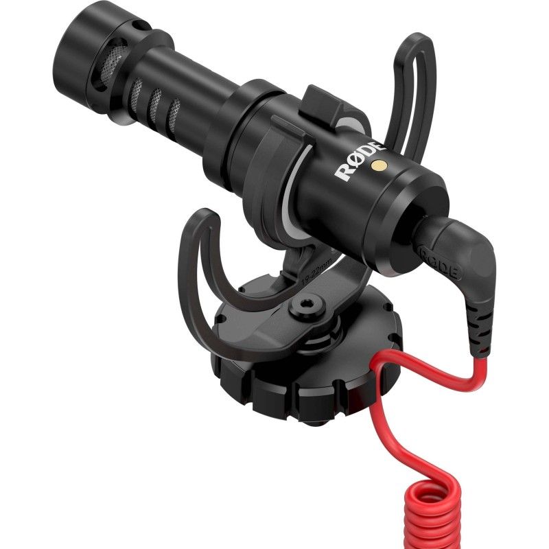 Small microphone Rode VideoMicro - DSLR camera, Camcorder - Rycote windshield - Minijack 3.5mm - Rode VideoMicro