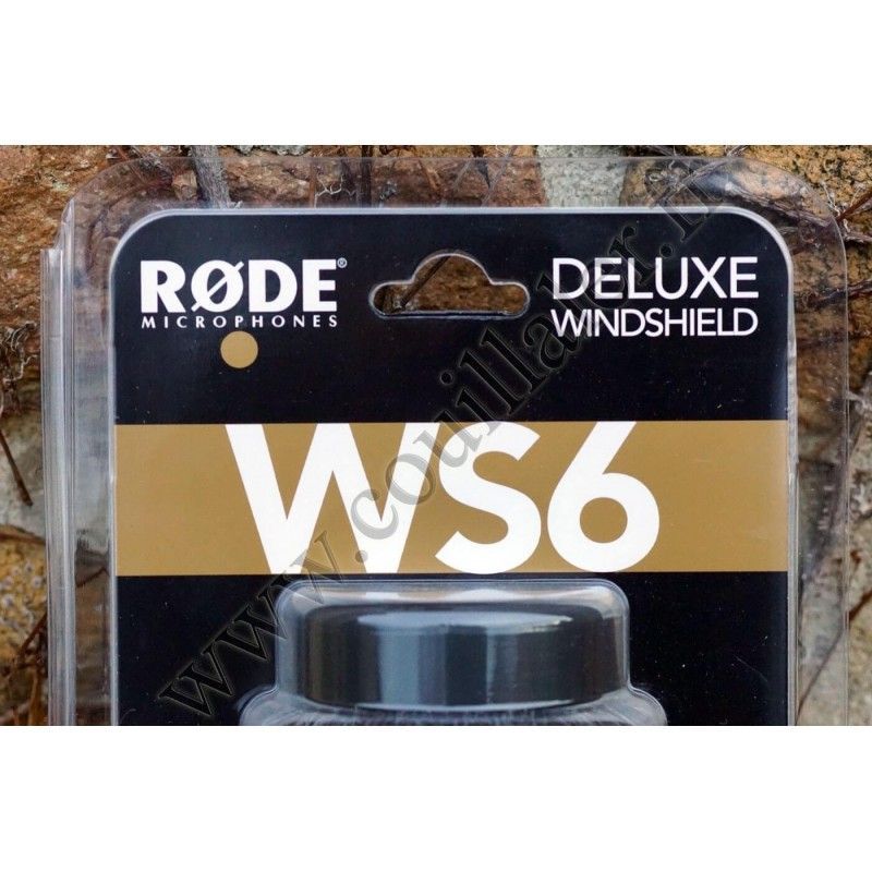 Microphone Windshield Rode WS6 - Synthetic Fur - NTG1, NTG2, NTG4, VideoMic, mic up to 160.5mm - Rode WS6