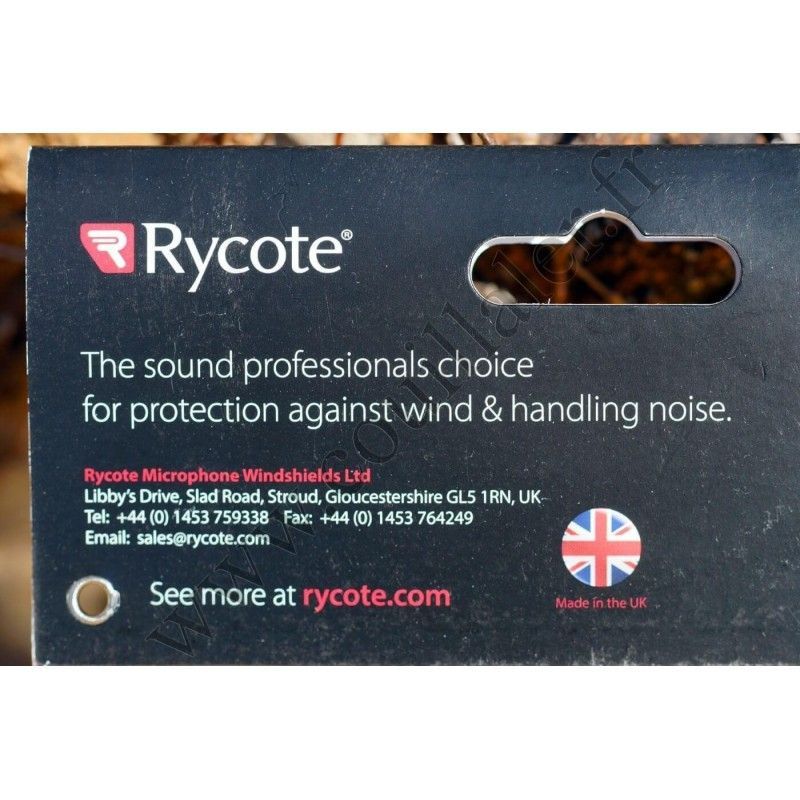 Mic Flag Rycote 107302 - Ads Support for handled microphone - triangular 3 faces - Black - Rycote 107302
