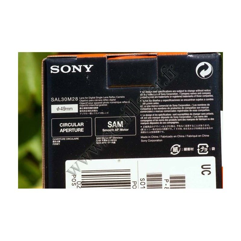 Objectif Sony SAL-30M28 - Macro Photographie - Sony SAL-30M28