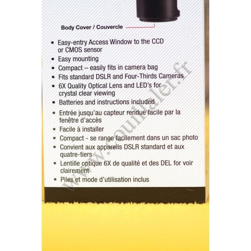 Captor Photo Cleaning Kit Lenspen SKLK-1 - CCD CMOS DSLR - Loupe 8 LED, Brush, pen, air blower - Lenspen SKLK-1