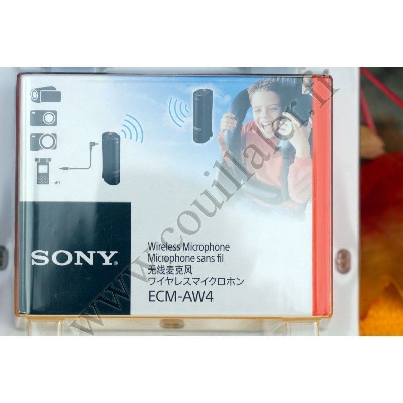 Wireless Bluetooth Microphone Sony ECM-AW4 - Kit Micro complete Universal - Sony ECM-AW4