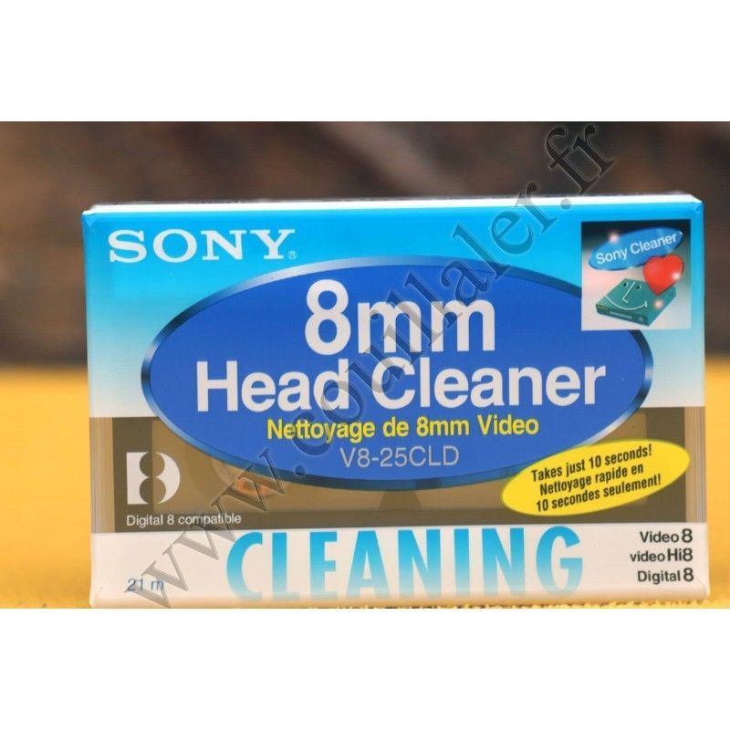 Cleaning video tape Hi8 Sony V8-25CLD - 8mm - Camcorder Digital8 Video8 - Sony V8-25CLD
