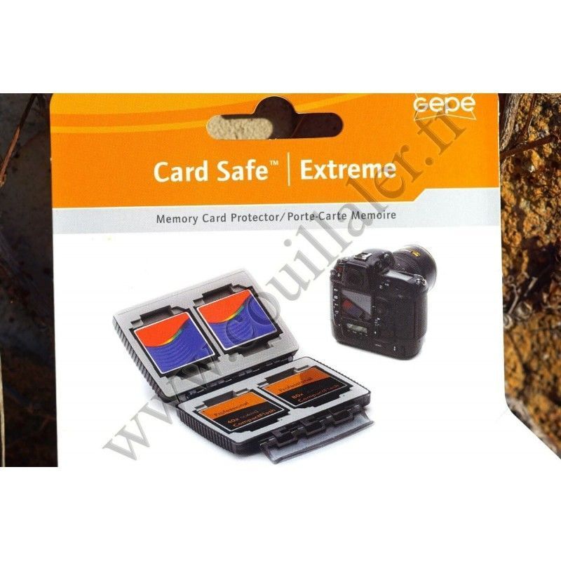 Étui carte-mémoire rigide Gepe Card Safe Extreme Onyx 3861 - Gepe Card Safe Extreme Onyx 3861