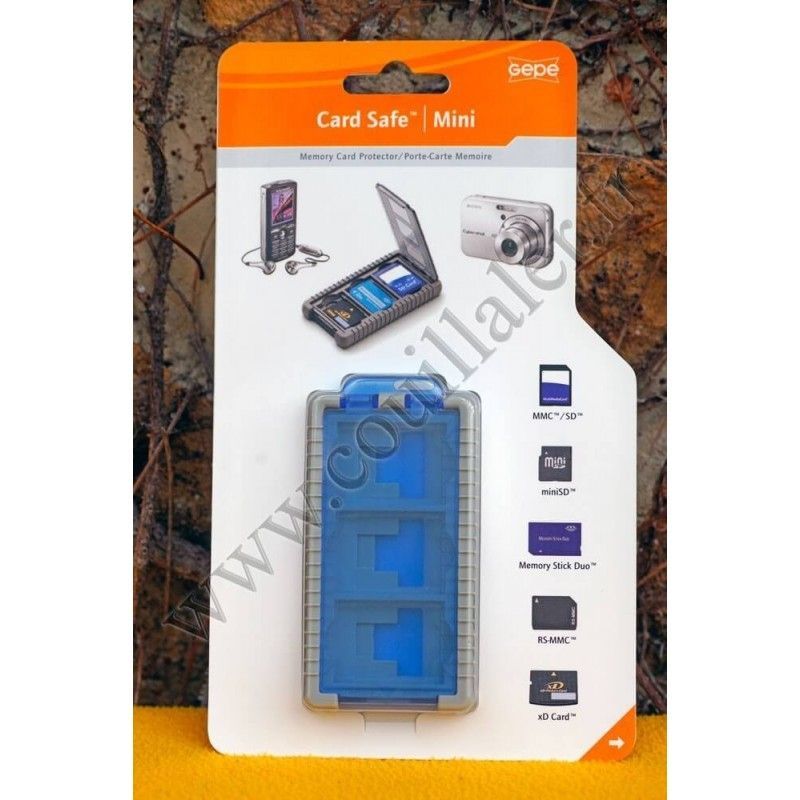 Memory Card storage Box Gepe Card Safe Mini Ice Blue 3853-02 - Gepe Card Safe Mini Ice Blue 3853-02