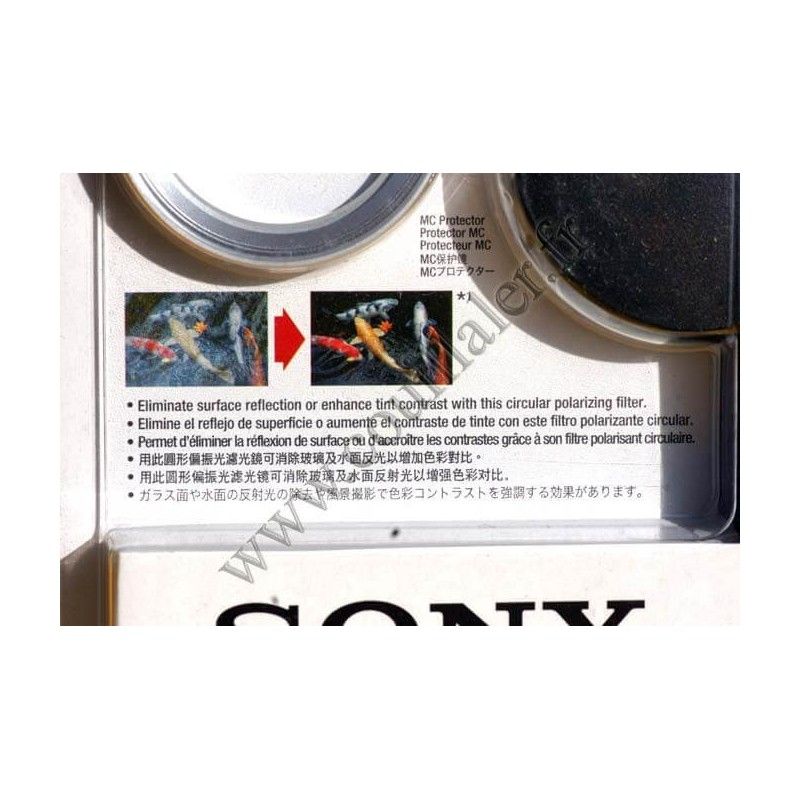 Polarizing Filter kit Sony VF-37CPKB - Protection lens Camcorder 37mm - Sony VF-37CPKB