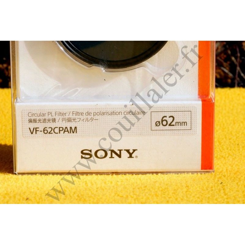 Polarizing filter Sony VF-62CPAM - 62mm - Multicoat Circular - Sony VF-62CPAM