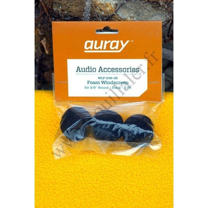 Microphone Foam Windshield Kit Auray WLF-038-3R for Sony ECM-166BMP - Auray WLF-038-3R