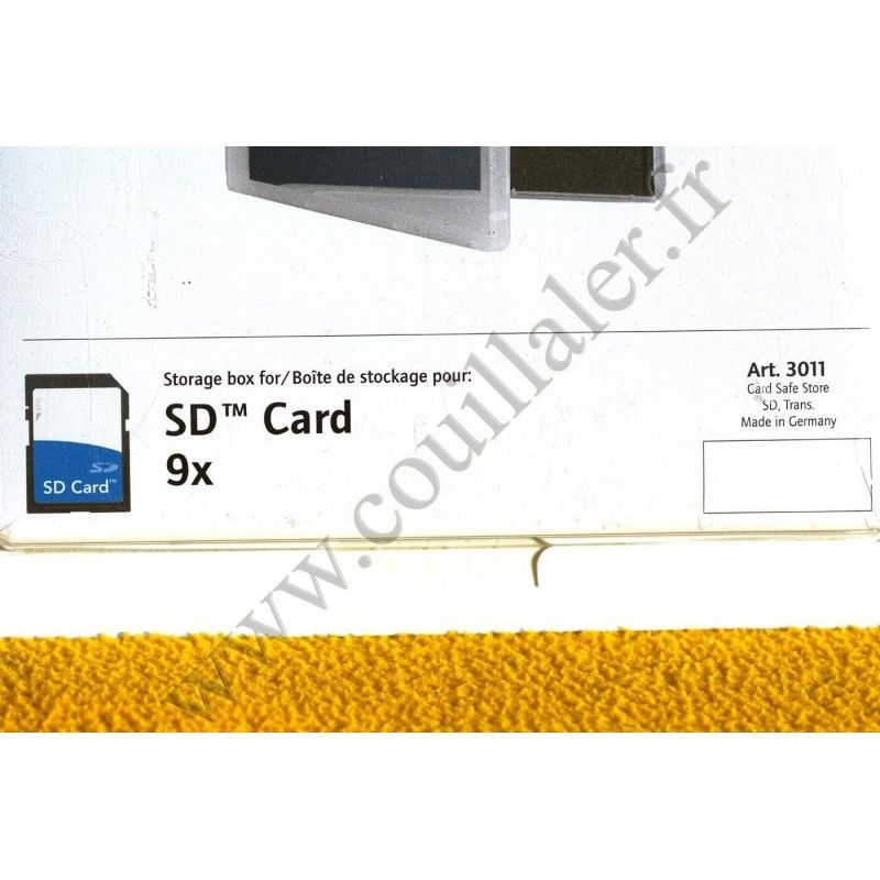 Memory cards storing case Gepe Card Safe Store SD 3011 - SD-MMC - Transparent DVD Format - Gepe Card Safe Store SD 3011
