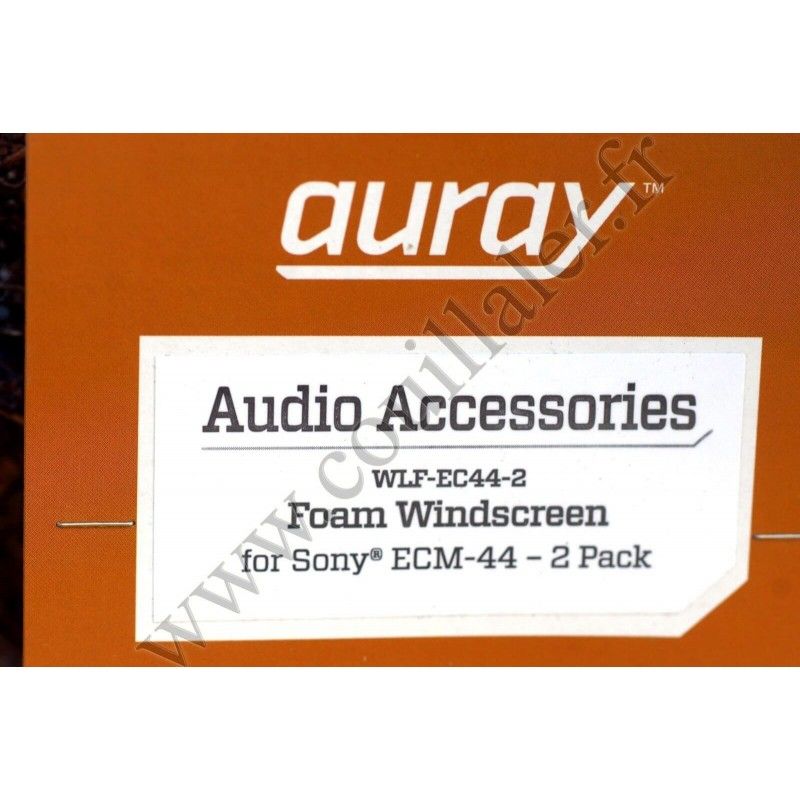 Microphone Foam Windshield Kit Auray WLF-EC44-2 for Sony ECM-44BMP - Auray WLF-EC44-2