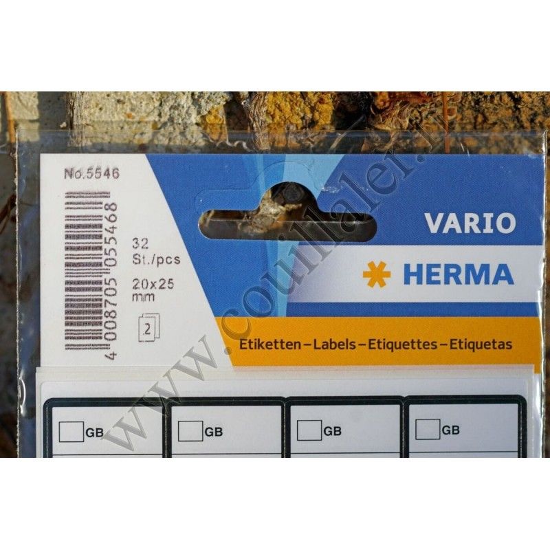 Herma 32 étiquettes 20x25mm 5546 - Herma 32 étiquettes 20x25mm 5546