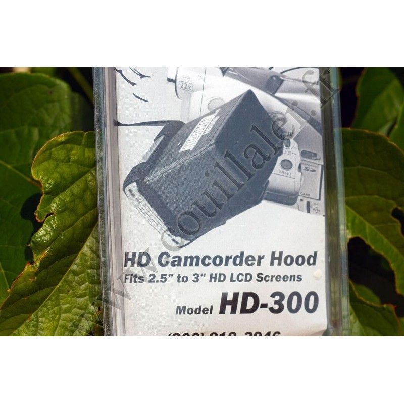 Pare-soleil Hoodman HD-300 - Ecran LCD Caméscope 2.5" et 3" 16/9 - Hoodman HD-300