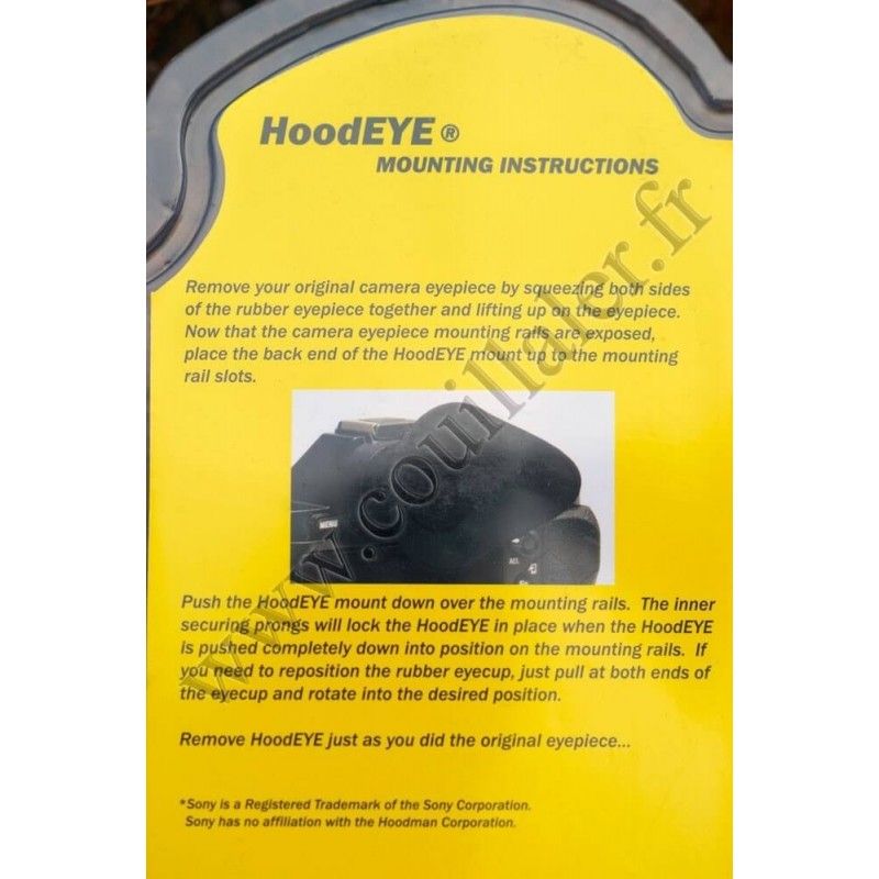 Eyecup Hoodman HoodEYE HEYES for Sony Alpha a7 Serie, a9 and SLT-A99 - Hoodman HoodEYE HEYES
