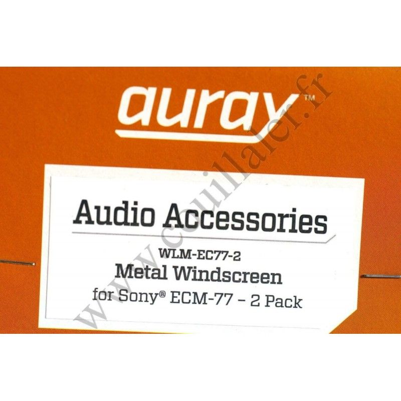 Bonnette anti-vent métal Auray WLM-EC77-2 pour microphone ECM-77BMP - Auray WLM-EC77-2