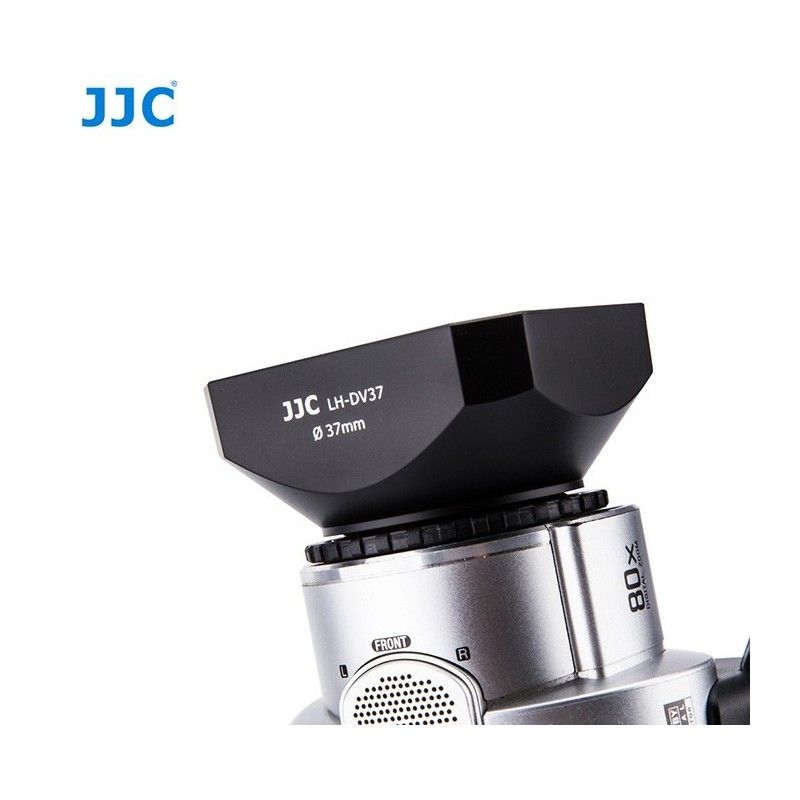 JJC DV37 37mm Lens Hood with Cap for Digital Video DV Camcorders 