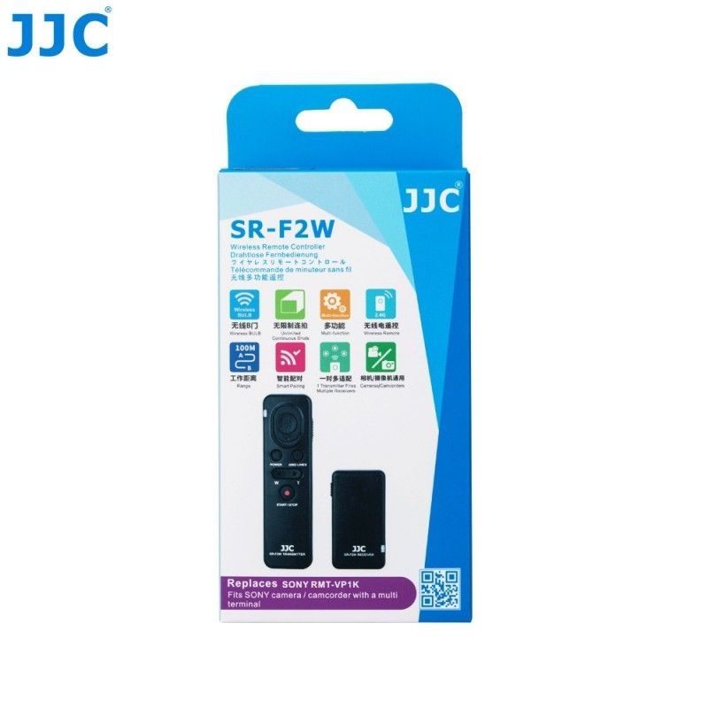 Wireless Remote JJC SR-F2W - Multi-Terminal Sony - Replace RMT-VP1K RM-VPR1 - JJC SR-F2W