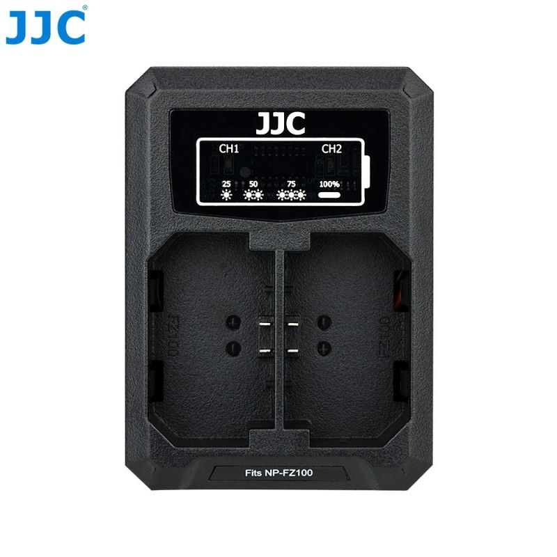 Dual USB battery charger JJC DCH-NPFZ100 for Sony NP-FZ100 Alpha DSLR camera - JJC DCH-NPFZ100