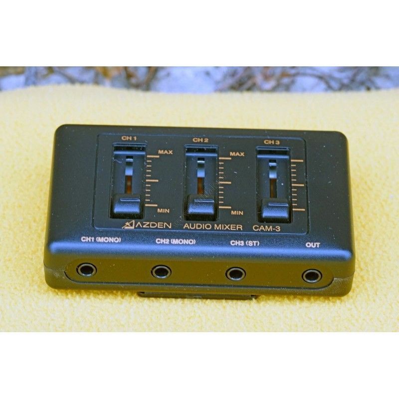 Boîtier Azden CAM-3 - Répartiteur Canaux Audio - Mixette pour microphone caméra - Azden CAM-3