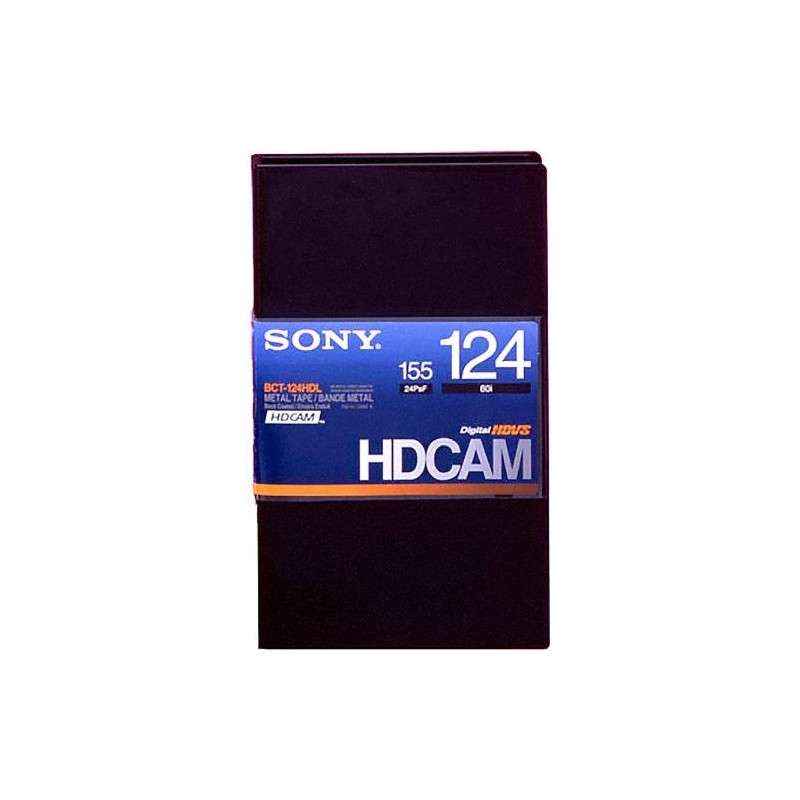 VideoTape HDCAM Sony BCT-124HDL- 124min 60fps - Metal Tape - Sony BCT-124HDL