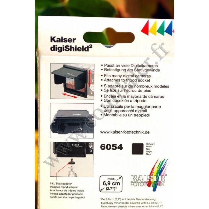 LCD hood Kaiser digiShield2 6054 - Screen Glare Shield Compact camera - Kaiser digiShield2 6054