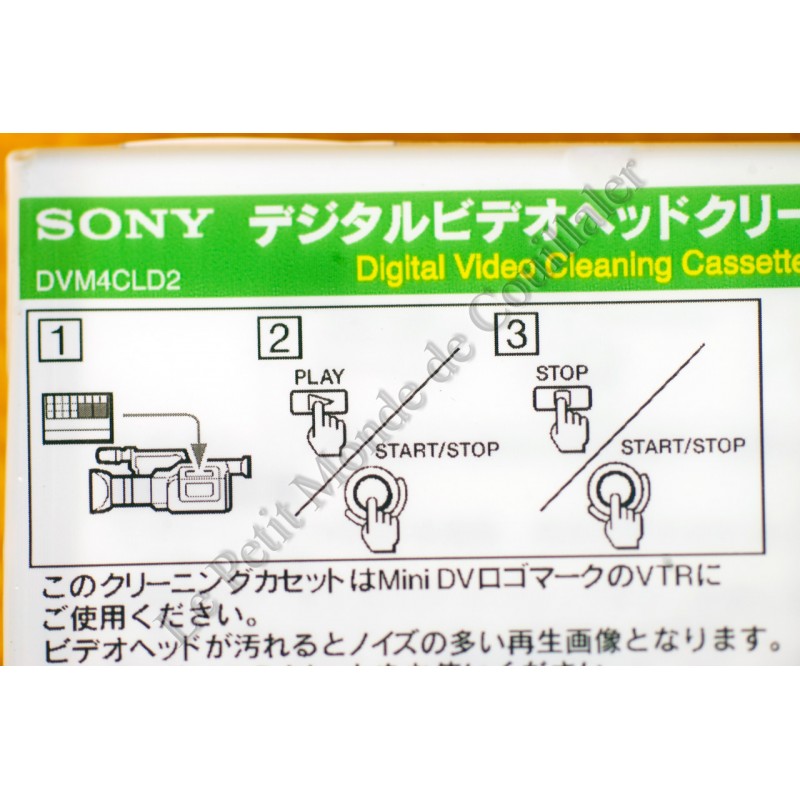 Cassette de nettoyage MiniDV Sony DVM-4CLD - Mini-DV Caméscope - Sony DVM-4CLD