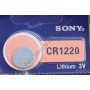 Lot de 5 piles boutons Sony CR1220 3V - Pack Lithium 12mm CR1220A - Sony CR1220