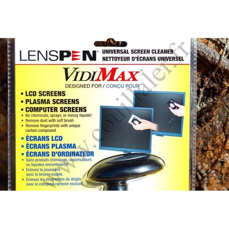 Cleaning Tool Lenspen VidiMax - TV Plasma Screen, LCD, Computer, iMac, Tablet, iPad - Surface Carbon - Lenspen VidiMax